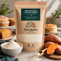 Boniato en Polvo BIO | Endulza Batidos y Repostería de Forma Natural | Fuente de Fibra y Vitamina A | Samskara