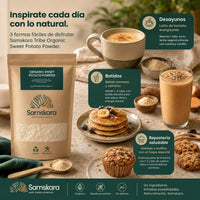 Boniato en Polvo BIO | Endulza Batidos y Repostería de Forma Natural | Fuente de Fibra y Vitamina A | Samskara