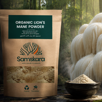 Melena de León en Polvo BIO | Prepara Cafés y Elixires de Seta | 100 % Hericium Erinaceus Molido | Samskara