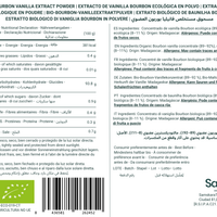 Samskara Vainilla Bourbon Ecológica en Polvo | 50g | Extracto de Vainilla de Madagascar | Vanilla Planifolia | Para Repostería, Postres, Café y Bebidas