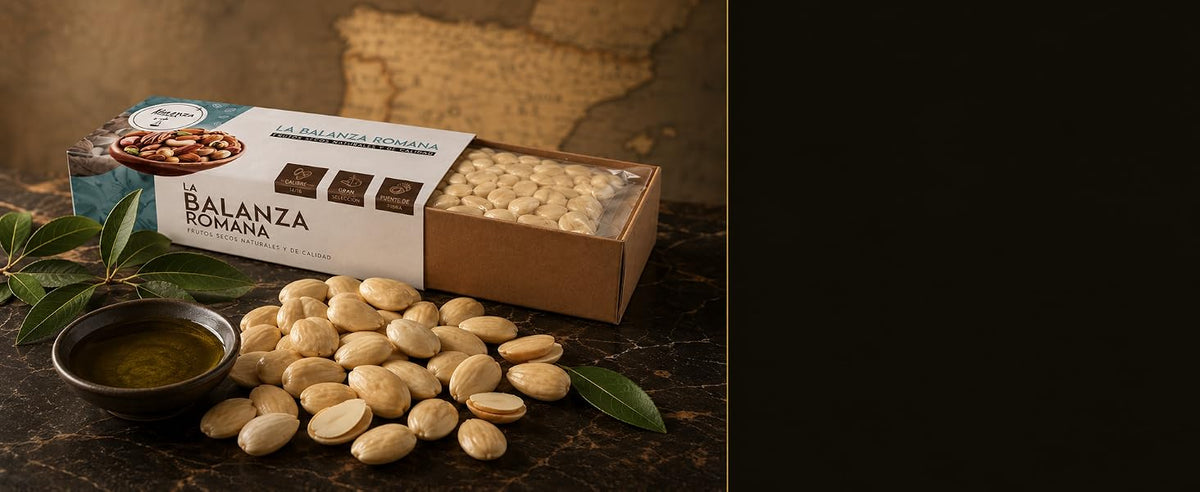 Almendras Marcona, clásico de la dieta mediterránea con vitamina E, magnesio, proteína y fibra