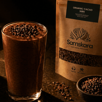 Nibs de Cacao Crudo BIO | Da un Crunch de Chocolate Puro a tus Bowls | Con Magnesio y Hierro Naturales | Samskara