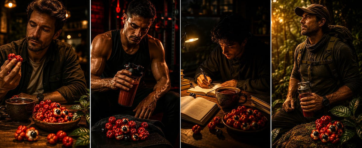 Guaraná en polvo para amantes del café, deportistas, estudiantes y exploradores