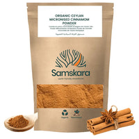 Canela de Ceilán en Polvo BIO | Aromatiza Cafés y Postres con Sabor Delicado | Micronizada Extra Fina | Samskara