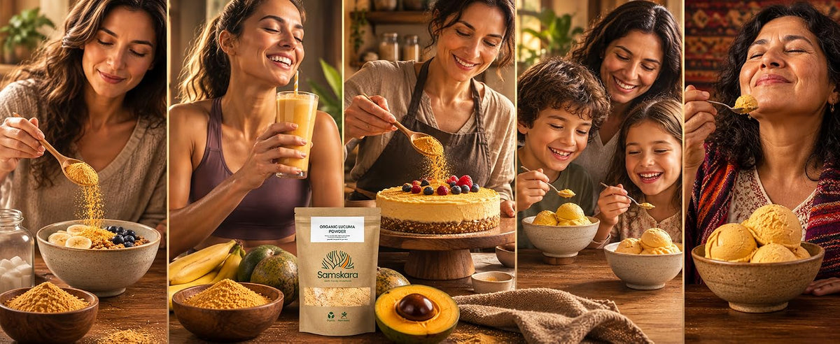 Lúcuma en polvo dorado para quien reduce azúcar, hornea en casa y añora Perú