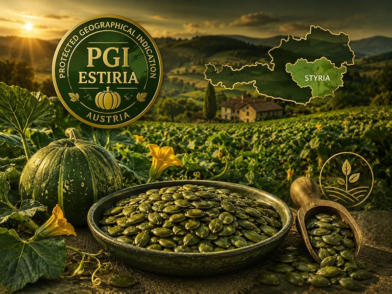 Origen PGI Estiria, Austria: semilla de calabaza sin cáscara, el oro verde