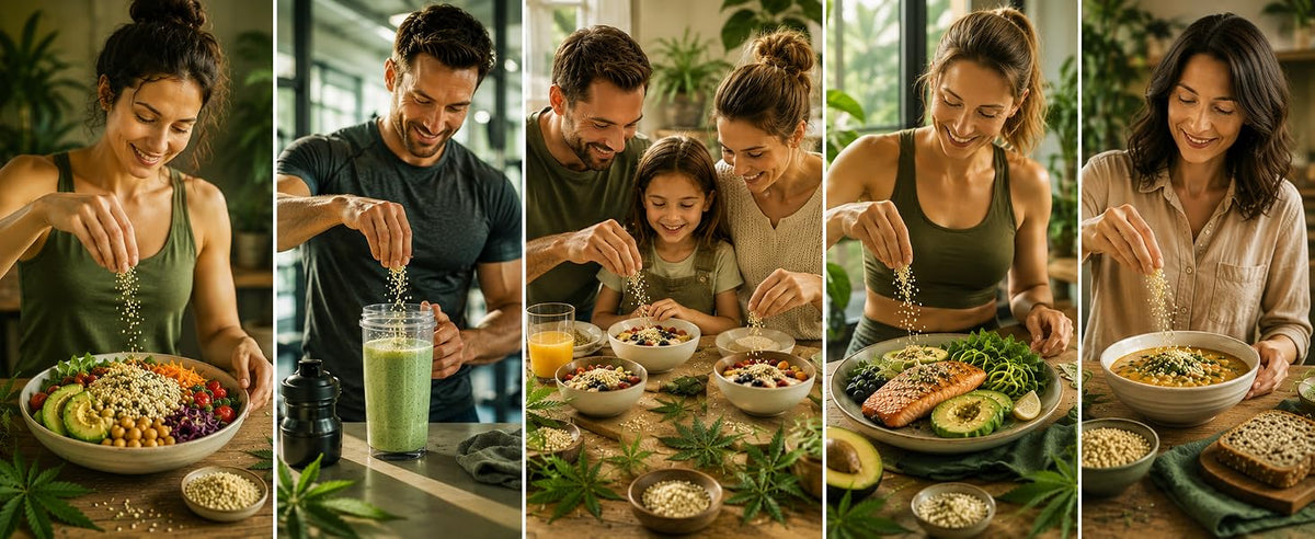 Semillas de cáñamo peladas para veganos, deportistas, familias y dietas keto, paleo o sin gluten