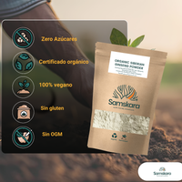 Ginseng Siberiano en Polvo BIO | Acompaña tus Mañanas con la Raíz Tradicional | 100 % Raíces Molidas | Samskara
