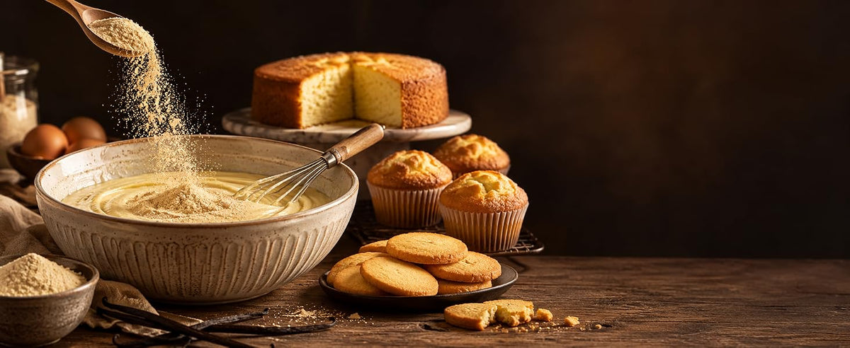 Bizcochos, galletas y magdalenas con vainilla en polvo que aguanta el horno