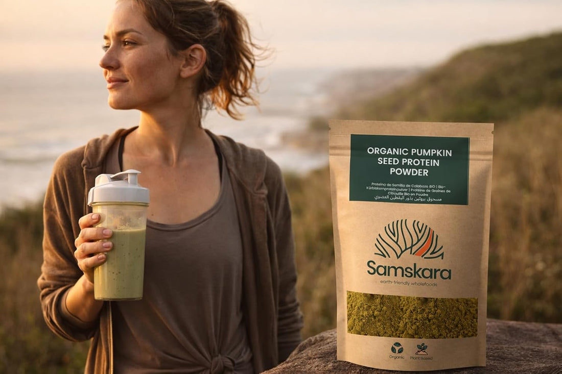 Proteína de Calabaza BIO | Varía tu Proteína Vegetal con Sabor Tostado | Con Magnesio y Zinc Naturales | Samskara
