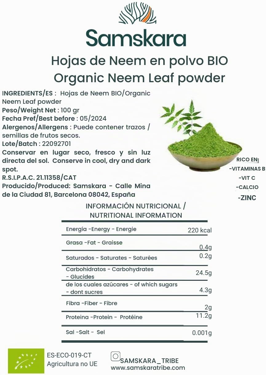 Organic Neem Leaf Powder - 100g