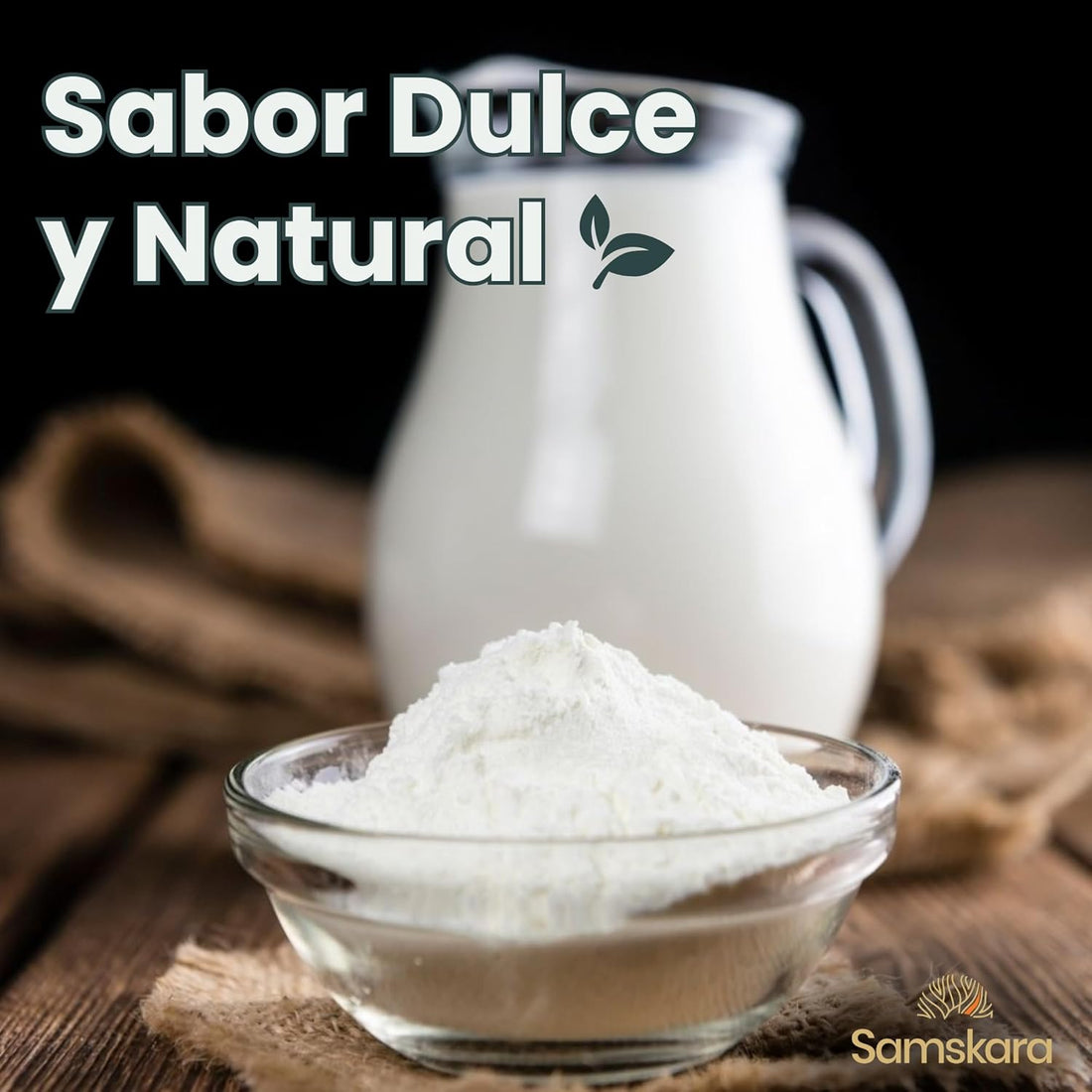 Leche de Coco en Polvo BIO | Prepara Curries, Cafés y Postres al Instante | Sabor Dulce y Cremoso | Samskara