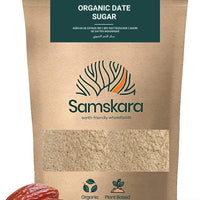 Azúcar de Dátil BIO – 500 g | Sustituye el Azúcar Refinado en tu Repostería | 100 % Dátiles Molidos | Samskara