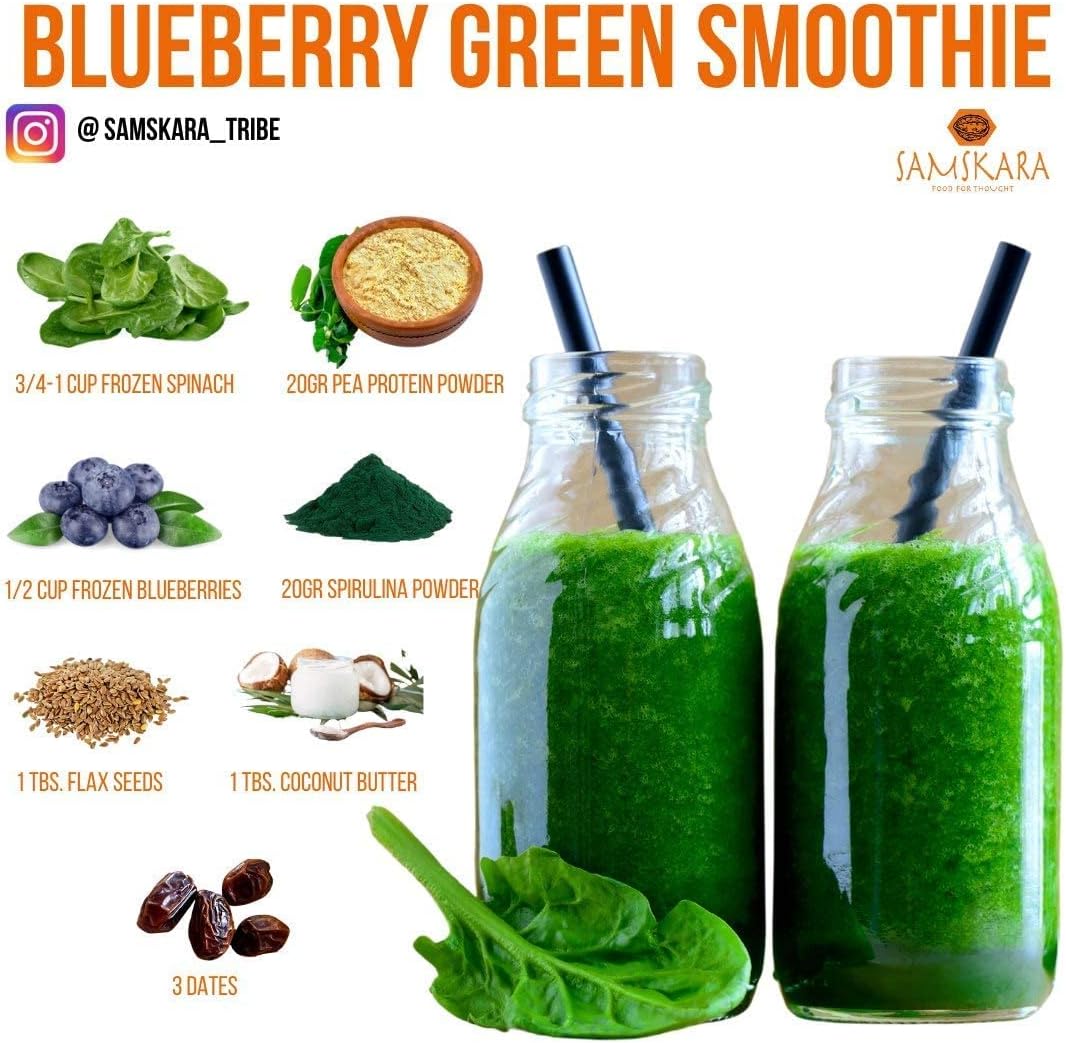 Espirulina en Polvo BIO | Completa tus Batidos con Proteína y Clorofila | Microalga Clásica sin Aditivos | Samskara