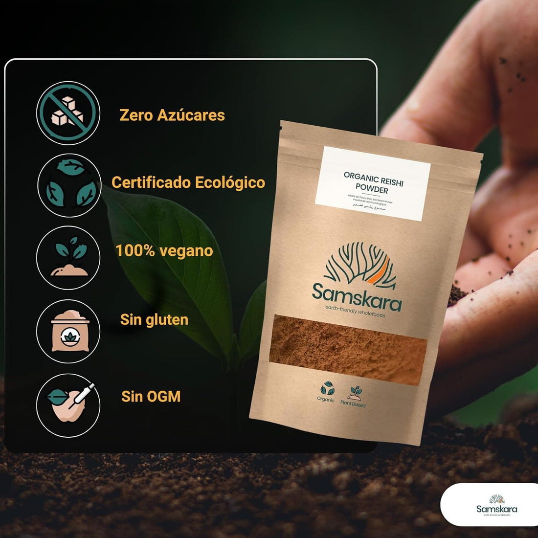 Organic Reishi Powder - 100g