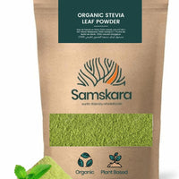 Hojas de Estevia Molidas BIO | Endulza Infusiones con un Toque de Regaliz | Hoja Entera Cruda Molida | Samskara