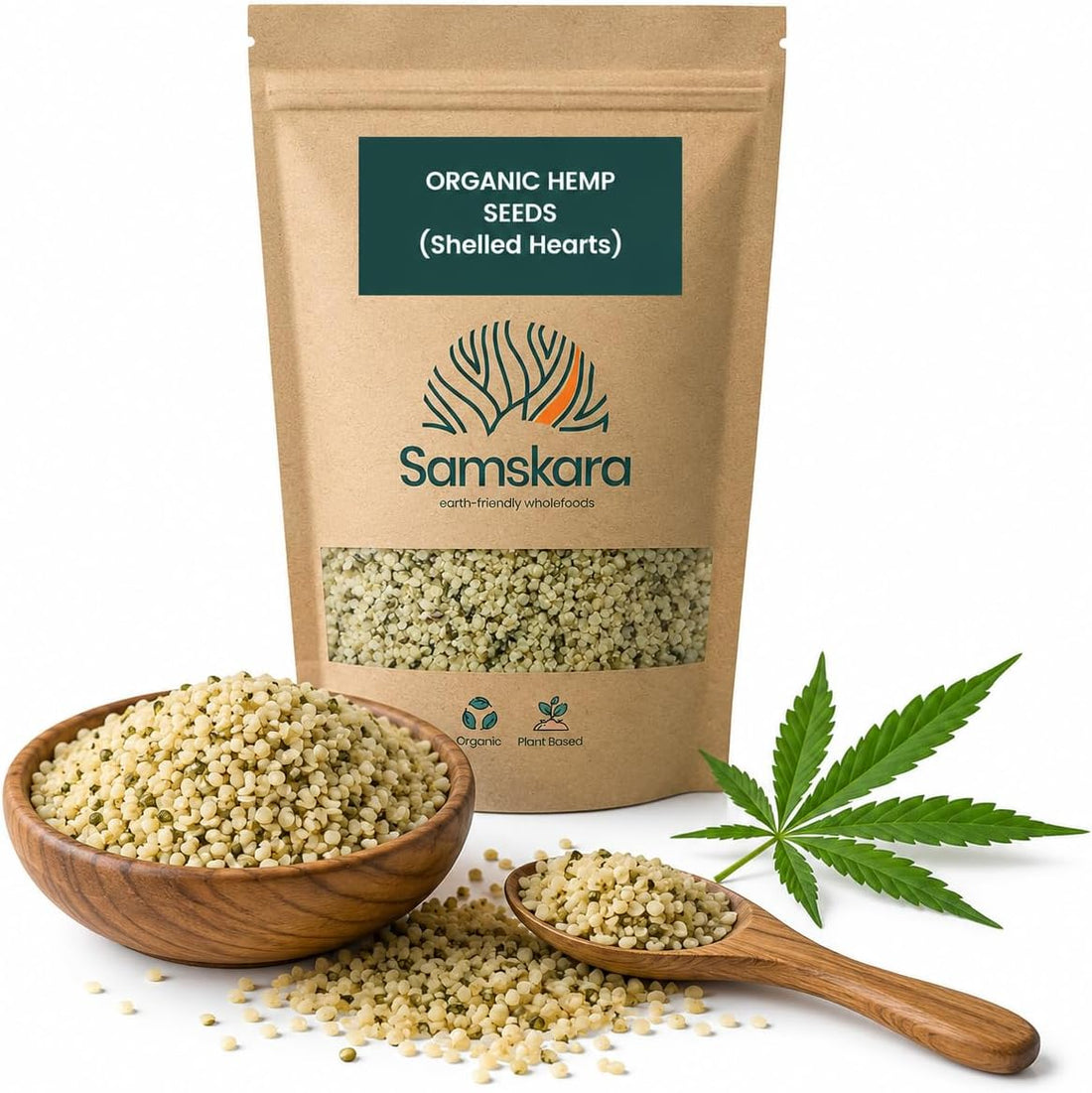 Semillas de Cáñamo Peladas BIO | Espolvorea Omega-3 y 6 en Cada Plato | Origen UE, Crudas y sin THC | Samskara