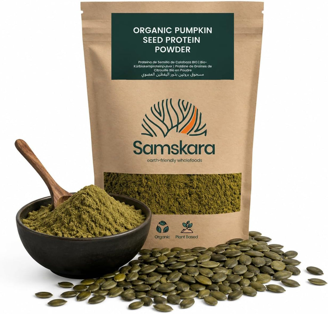 Proteína de Calabaza BIO | Varía tu Proteína Vegetal con Sabor Tostado | Con Magnesio y Zinc Naturales | Samskara