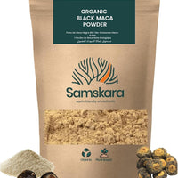 Maca Negra en Polvo BIO | Redondea Batidos, Café y Repostería | Raíz Andina de Sabor Malteado | Samskara