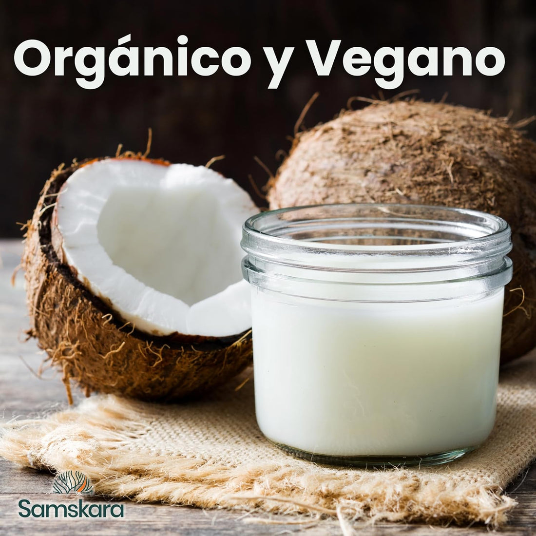 Leche de Coco en Polvo BIO | Prepara Curries, Cafés y Postres al Instante | Sabor Dulce y Cremoso | Samskara