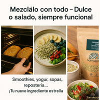 Semillas de Cáñamo Peladas BIO | Espolvorea Omega-3 y 6 en Cada Plato | Origen UE, Crudas y sin THC | Samskara