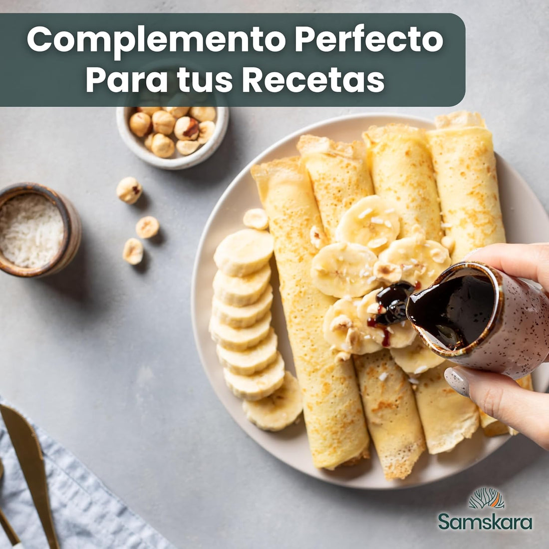 Sirope de Dátil BIO – 500 g | Endulza con Sabor a Caramelo Natural | Alternativa al Azúcar Refinado | Samskara