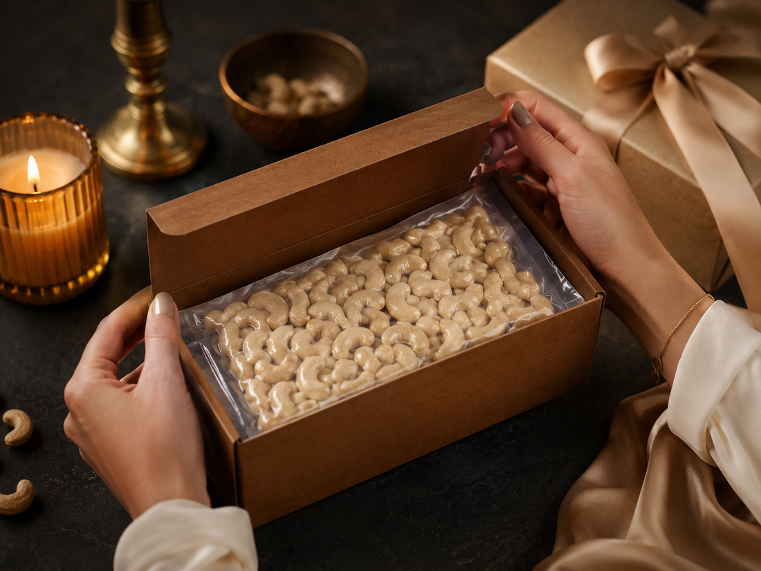 Jumbo Premium Raw Cashews - Vacuum Packed