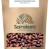 Samskara Granos de Cacao Orgánico Crudo | 250g | Cacao Natural Sin Tostar, Sin Azúcar ni Aditivos | Ideal para Chocolate, Repostería, Smoothies y Snacks