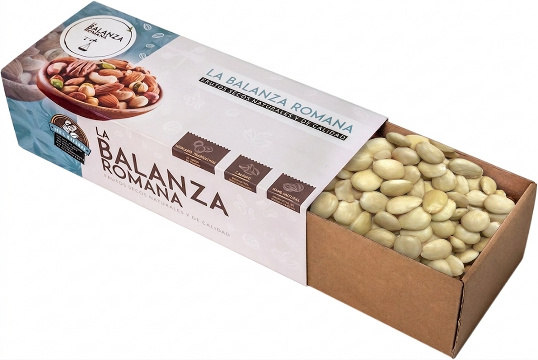 Almendras Peladas Queen Marcona BIO - Envasadas al Vacío - 800 g