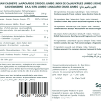 Anacardos Crudos Jumbo Premium - Envasados al Vacío - 800 g
