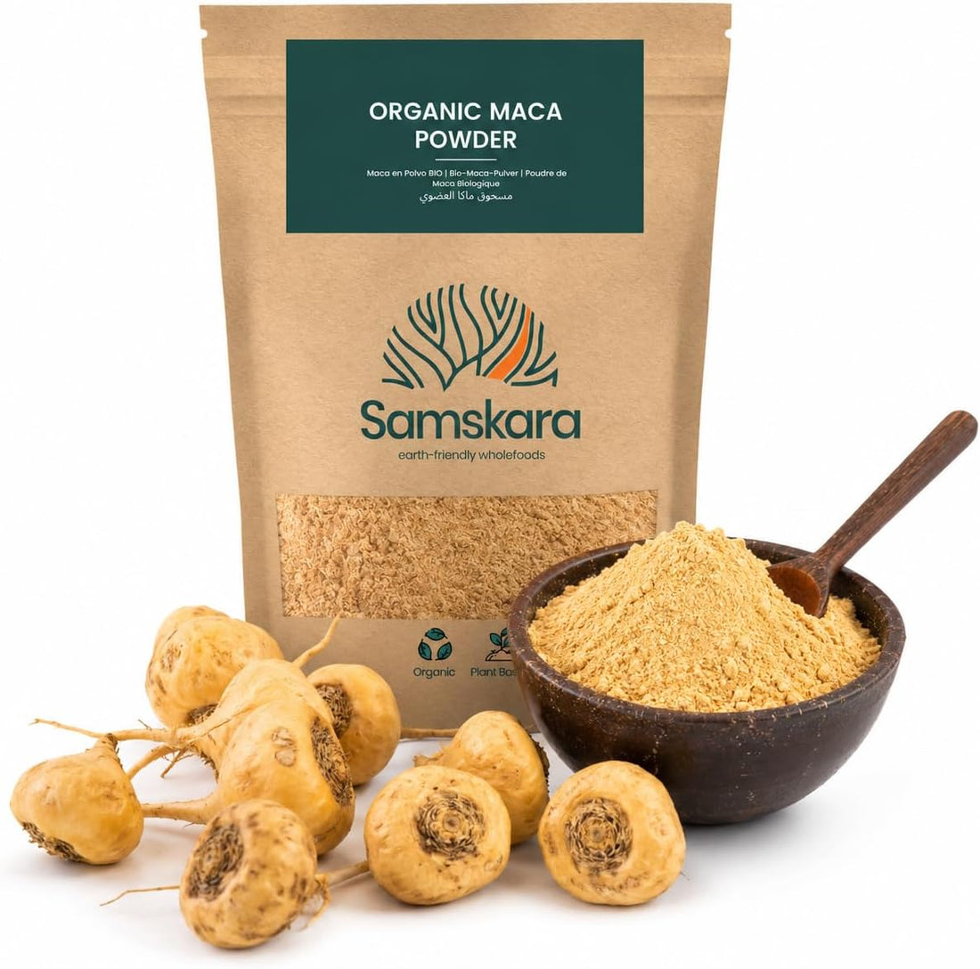 Maca en Polvo BIO | Suaviza tu Café con Sabor Malteado Andino | Raíz Peruana con Minerales | Samskara