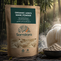 Melena de León en Polvo BIO | Prepara Cafés y Elixires de Seta | 100 % Hericium Erinaceus Molido | Samskara