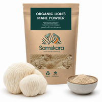 Melena de León en Polvo BIO | Prepara Cafés y Elixires de Seta | 100 % Hericium Erinaceus Molido | Samskara
