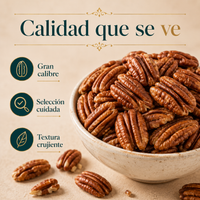 Mitades de Nuez Pecana Mantecosa - Envasadas al Vacío