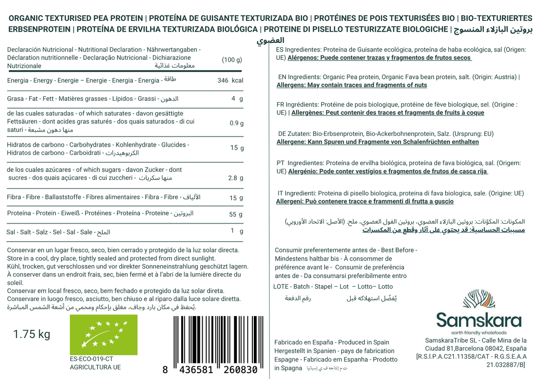 Organic Textured Pea Protein - 500g