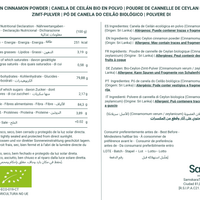 Canela de Ceilán en Polvo BIO | Aromatiza Cafés y Postres con Sabor Delicado | Micronizada Extra Fina | Samskara