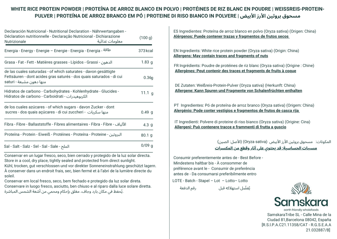 White Rice Protein - 500g