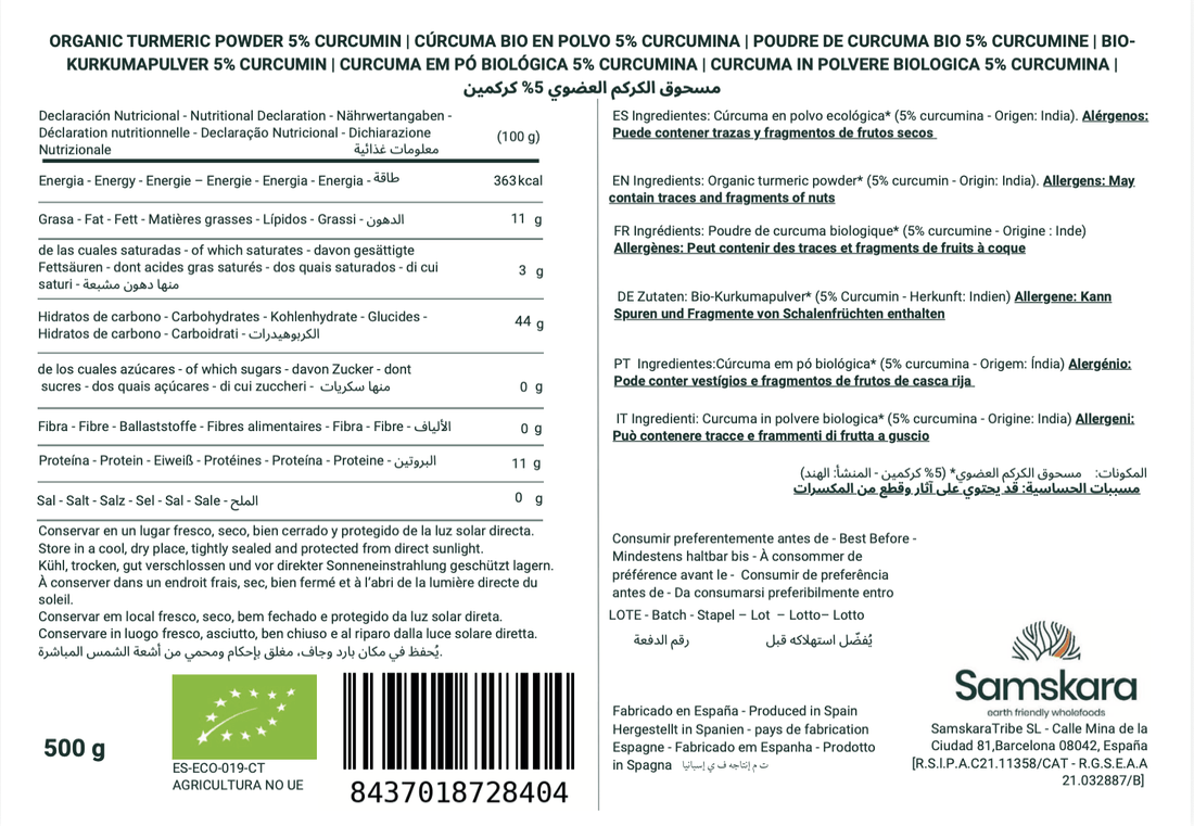 Organic Turmeric Powder - 500g