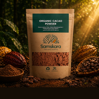 Cacao Crudo en Polvo BIO | Intensifica tus Recetas con Chocolate Puro | Con Magnesio y Hierro Naturales | Samskara