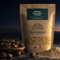 Maca Negra en Polvo BIO | Redondea Batidos, Café y Repostería | Raíz Andina de Sabor Malteado | Samskara