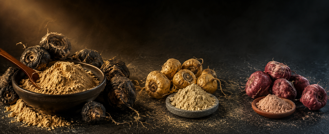 Maca Negra en Polvo BIO | Redondea Batidos, Café y Repostería | Raíz Andina de Sabor Malteado | Samskara