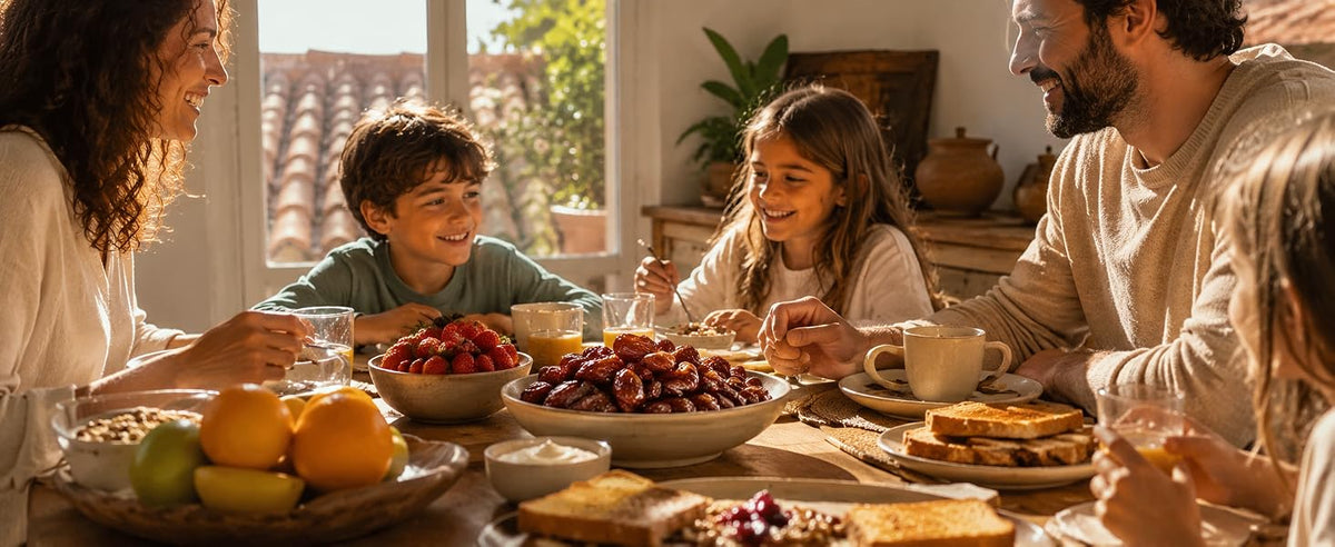 Snack familiar para niños con dátiles Deglet Nour sin azúcar añadido ni colorantes