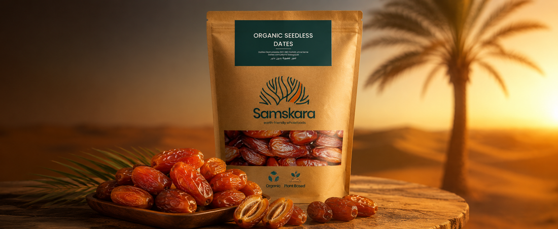 Organic Pitted Deglet Nour Dates - 1kg