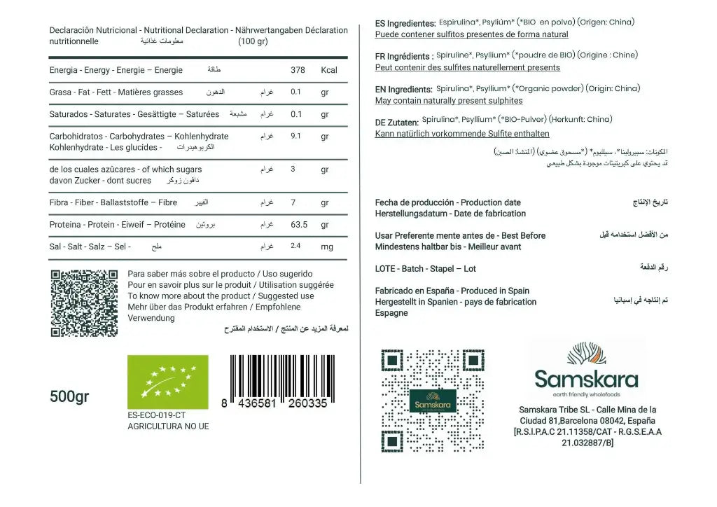 Espirulina en Polvo BIO - 250g