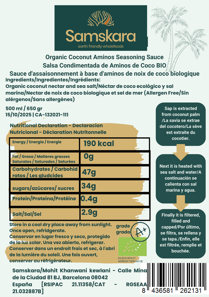 Aminos de Coco BIO - 500ml
