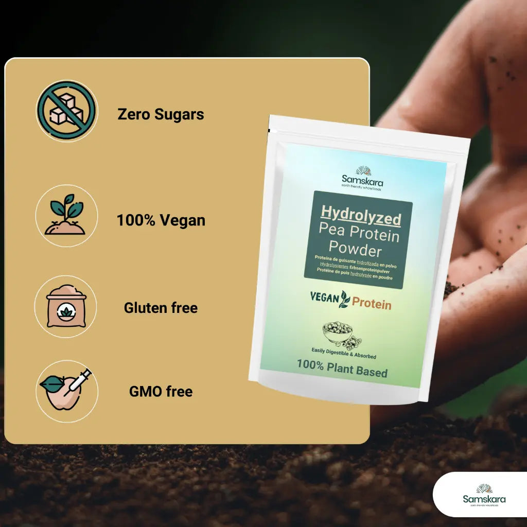 Proteína de Guisante Ultra Hidrolizada - 500g