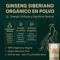 Sibirischer Ginseng BIO Pulver - 100g