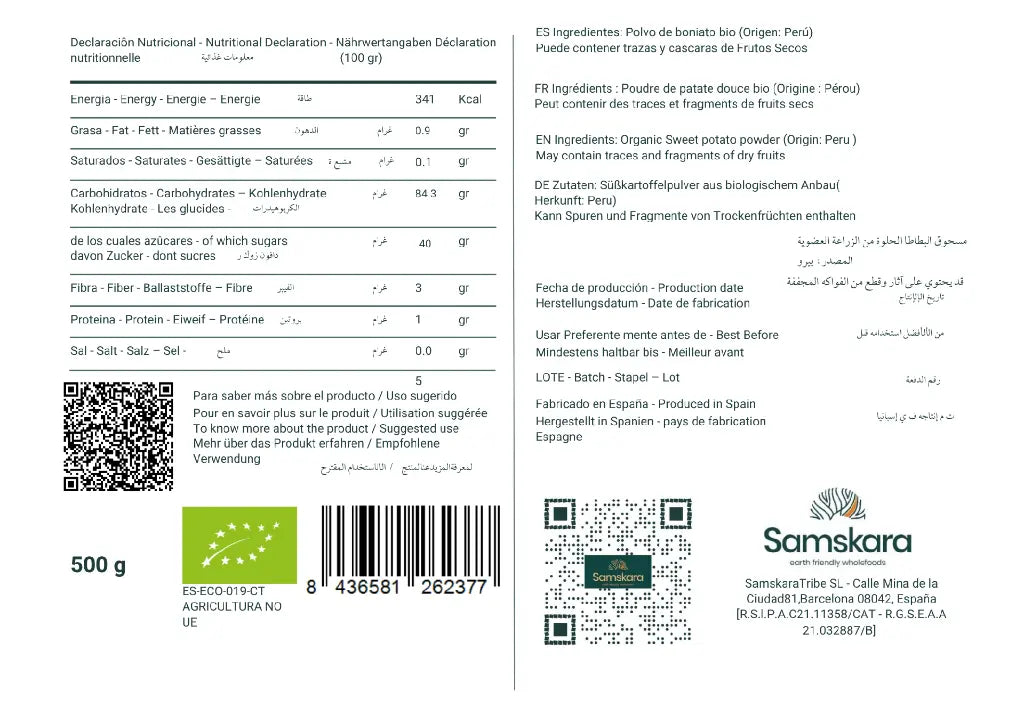 Boniato en Polvo BIO - 250g