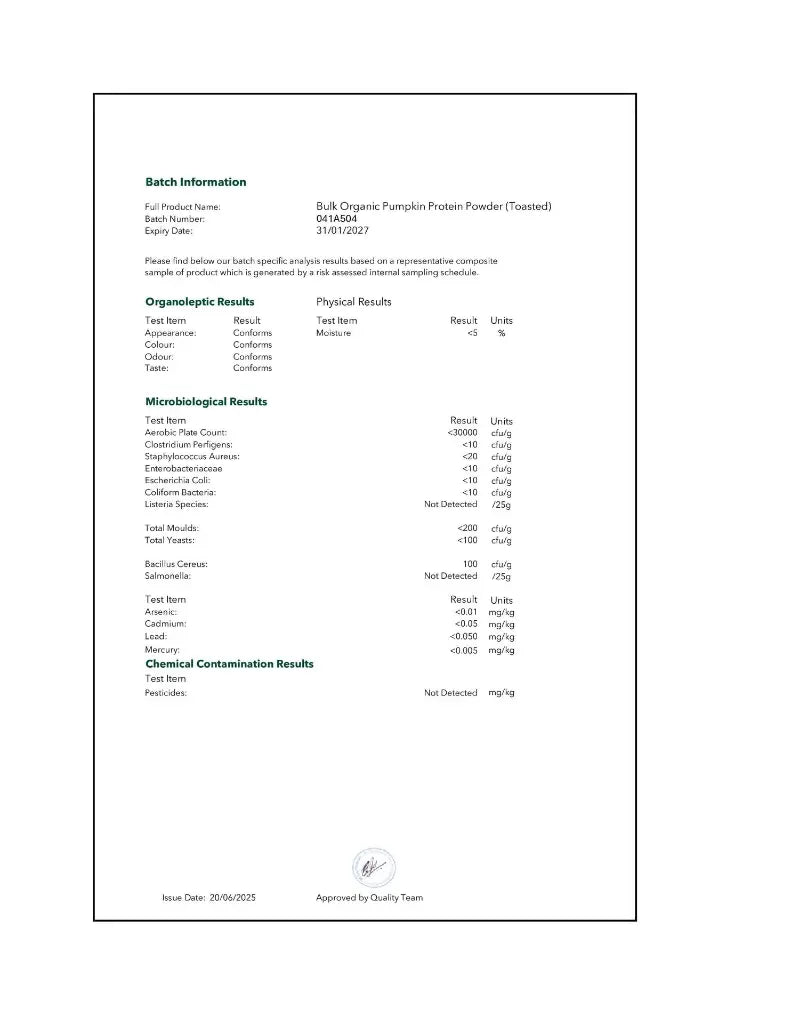 Proteína de Calabaza BIO - 500g
