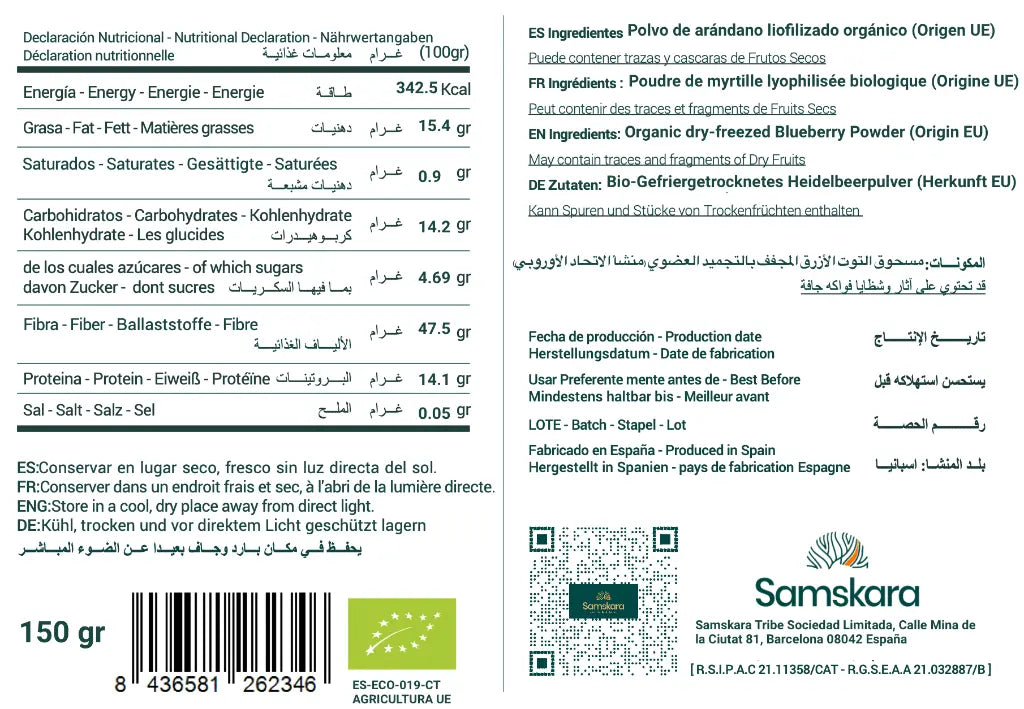 Arándano Nórdico en Polvo BIO - 150g
